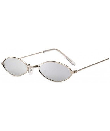 Round Fashion Women Sunglasses Famous Oval Sun Glasses FeLuxury Metal Round Rays Frames Black Small Cheap Eyewear - CS199CMRS...