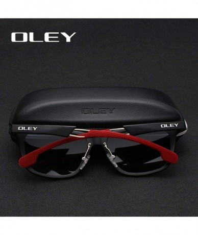 Aviator OLEY New Aluminum-Magnesium Polarized Men Sunglasses Expandable Y7144 C2 BOX - Y7144 C2 Box - CM196R0ILLO $18.72