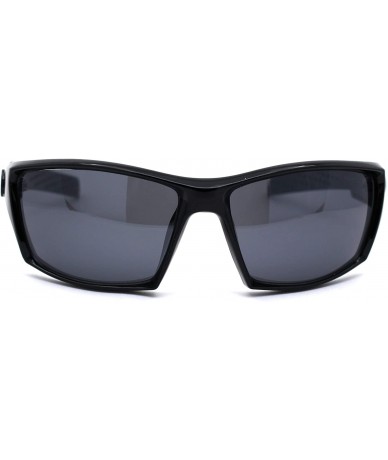 Rectangular Mens 90s Warp Skater Digital Camo Print Arm Sunglasses - Black White Brown - CJ197EIXQ6C $10.52