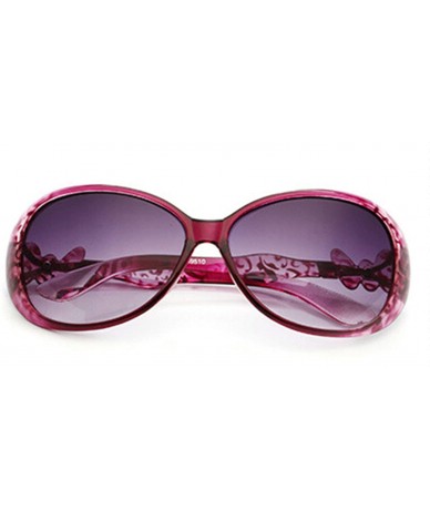 Oversized Retro Classic Sunglasses for Men or Women Plate Resin UV400 Sunglasses - Purple - CL18SAS8XCD $33.36