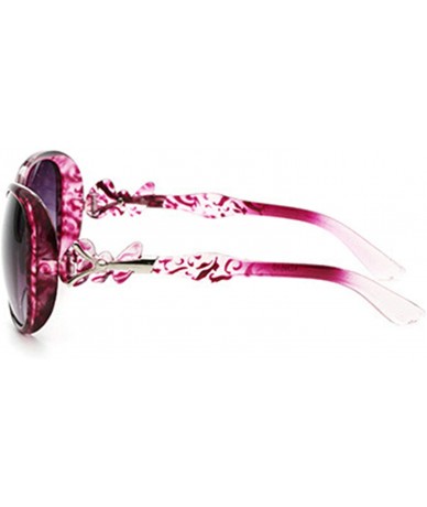 Oversized Retro Classic Sunglasses for Men or Women Plate Resin UV400 Sunglasses - Purple - CL18SAS8XCD $33.36