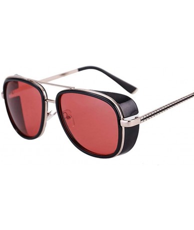 Oversized 2019 New Fashion Round Frame SteamPunk Style Side Mesh Sunglasses Men Brand C1 - C3 - CP18XE9KG26 $9.48