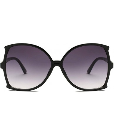 Square Summer Oversized Square Sunglasses Women Vintage Brand Designer Glasses for Ladies - Gray - CM18W7YT2KD $22.89