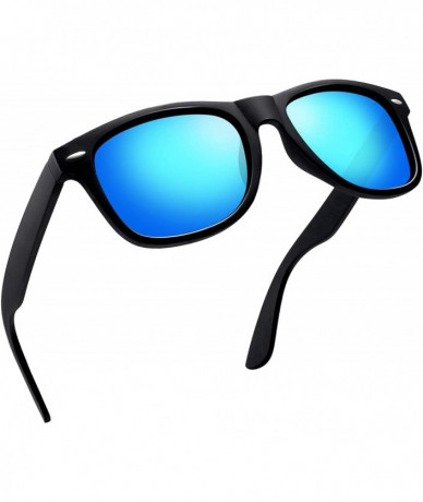 Sport Unisex Polarized Sunglasses Men Women Retro Designer Sun Glasses - Ice Blue - C012EA4979R $12.48