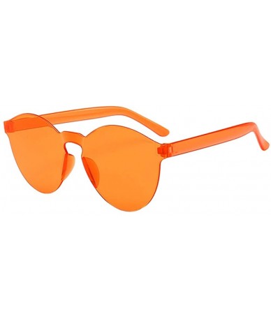 Sport Sunglasses for Women Men - JOYFEEL Retro Clear Lens Frameless Eyewear Lightweight Summer Fashion Outdoor Glasses - CA18...