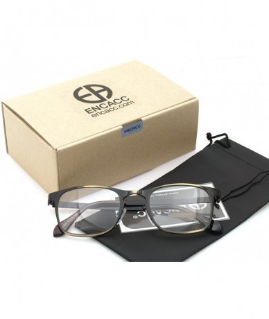 Oval Classic Retro Metal Eyeglasses Frame Clear Lens Top Driving Designer Eyewear - Antic Gold 0201 - CV189AUSQ9O $9.12