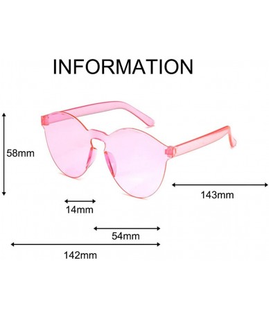 Oversized Love Heart Shaped Rimless Sunglasses PC Frame Resin Lens Sunglasses UV400 Sunglasses - Gray - CA199XIZR70 $17.28