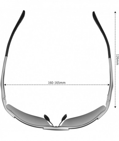 Sport Men's Fashion Driving Polarized Sports Sunglasses for Men Al-Mg Metal Frame Ultra Light - Silver - CB18QRSMRO9 $16.79