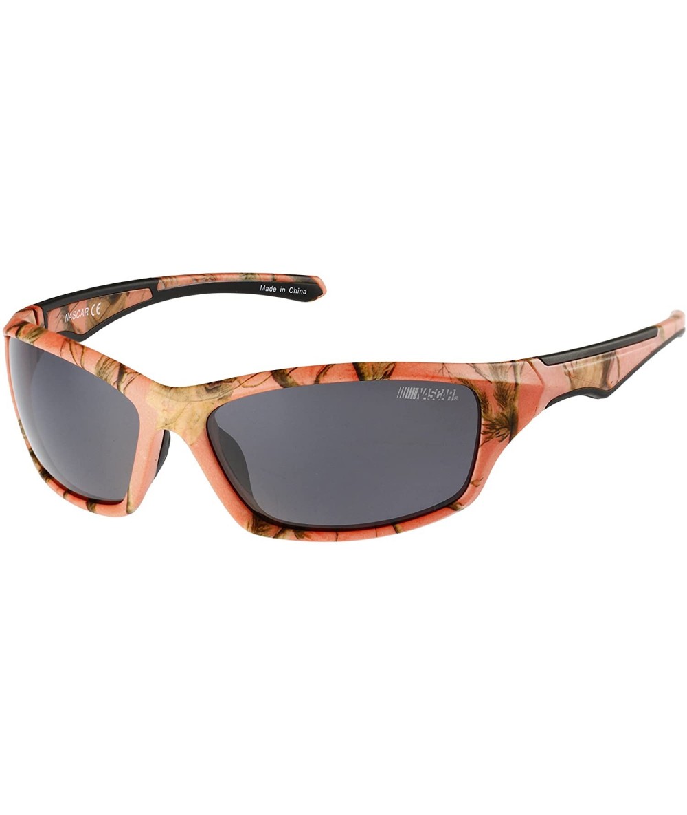 Wrap Women's Trackstar 172p Polorized Polarized Round Sunglasses - Pink Camo - 63 mm - Pink & Camo - CT188GWC68I $26.54