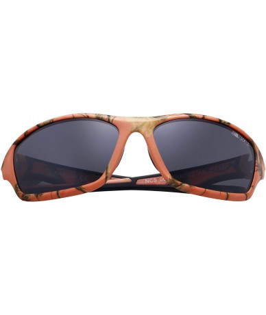 Wrap Women's Trackstar 172p Polorized Polarized Round Sunglasses - Pink Camo - 63 mm - Pink & Camo - CT188GWC68I $26.54