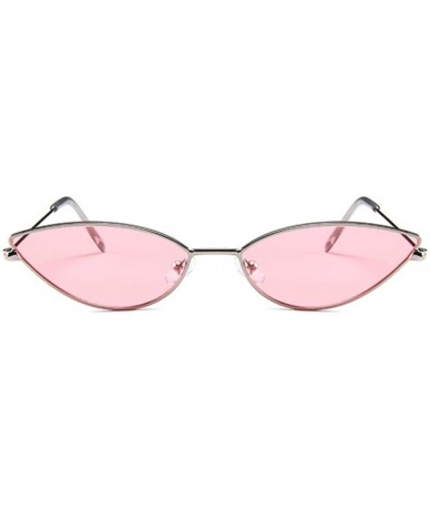 Cat Eye Glasses Women Cat Eye Sunglasses Cute Sexy Summer Retro Small Frame Black Red - 4 - CR18QY33RZ6 $52.33