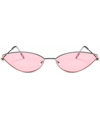 Cat Eye Glasses Women Cat Eye Sunglasses Cute Sexy Summer Retro Small Frame Black Red - 4 - CR18QY33RZ6 $23.11