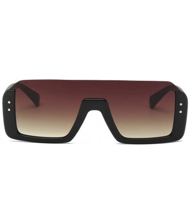 Rectangular Men Vintage Eye Sunglasses Retro Eyewear Fashion UV Protection Luxury Accessory (Coffee) - Coffee - CL195N25SS3 $...