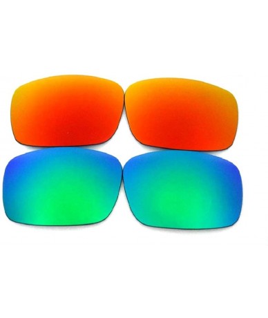 Sport Replacement Lenses For Oakley Oil Drum Sunglasses Green/Red Polarized - Green/Red - CU180S6TA5L $19.86