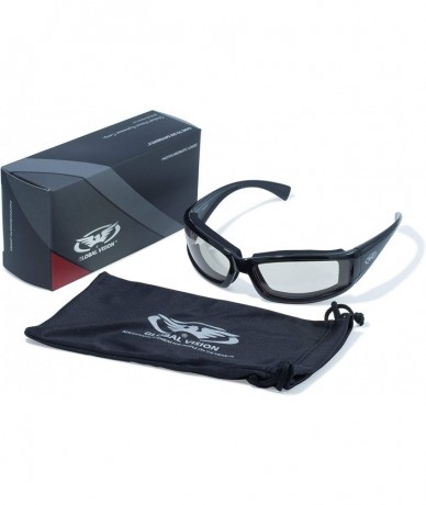 Sport Eyewear 24 Stray Cat Series with Gloss Black Frames - Clear to Smoke Lens - C311O6X96QX $29.10