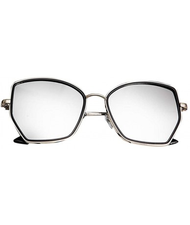 Sport Polarized Sunglasses Vintage Round Sunglasses for Women/Men Classic Retro Designer Style - Silver - CA18UIWMU3D $6.64