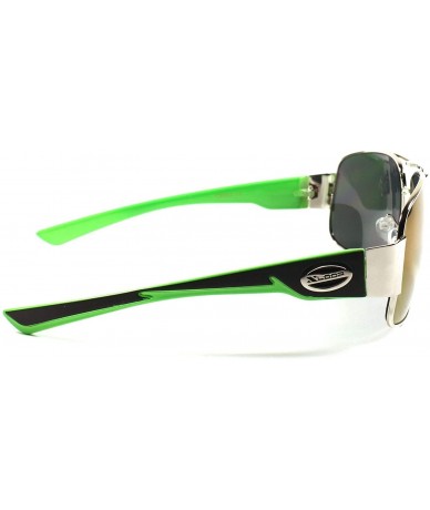 Square Mens Womens Classic Vintage Style Sunglasses Shades Mirror Lens - Green - C118WWI7TUC $10.86