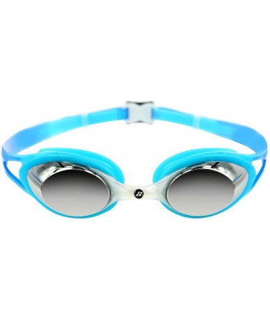 Goggle iedge Junior Swim Goggle Carnaval IE-34710 (Silver Mirror) - Blu/Blu - CW18E7NDK7I $20.52