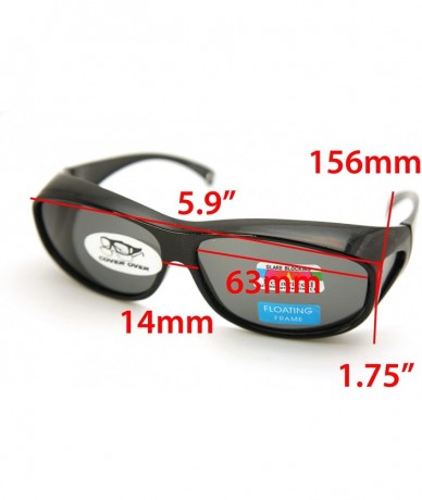 Oversized 1 Sale Fitover Lens Covers Sunglasses Wear Over Prescription Glass Polarized St7659pl - C5189Y465TT $22.70