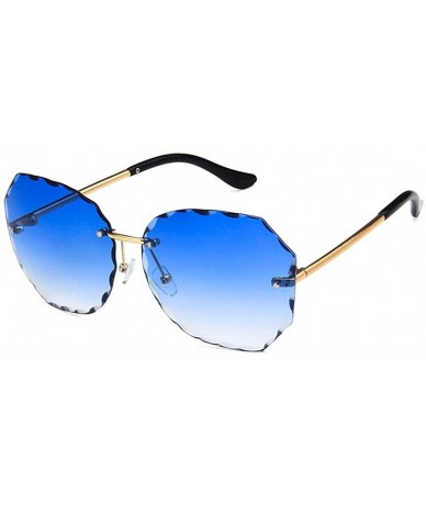 Square Unisex Sunglasses Fashion Pink Drive Holiday Polygon Non-Polarized UV400 - Blue - C418RH6SUCM $8.87