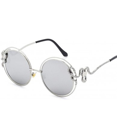 Aviator New fashion sunglasses- metal wire- hollow curved mirror- sunglasses- tide sunglasses - D - CF18S9X7E6A $37.78