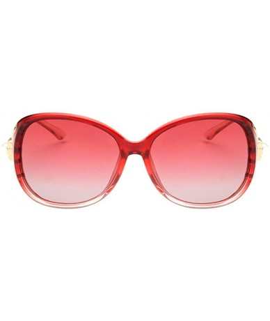 Square Unisex Sunglasses Fashion Purple Drive Holiday Square Polarized UV400 - Red - CR18RLXW5O5 $9.32