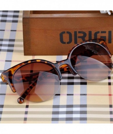 Oval Oculos De Sol FemininoFashion Retro Designer Super Round Circle Glasses Cat Eye Women Sunglasses Goggles - CU199CIE2CO $...