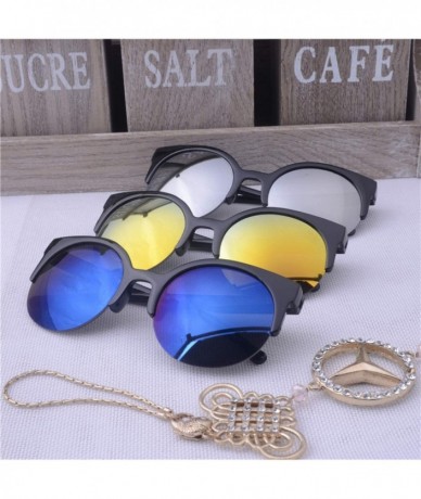 Oval Oculos De Sol FemininoFashion Retro Designer Super Round Circle Glasses Cat Eye Women Sunglasses Goggles - CU199CIE2CO $...