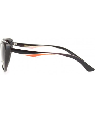 Cat Eye Polarized Womens Classic Mod Cat Eye Designer Fashion Sunglasses - Brown - CV18ONQG36C $9.39