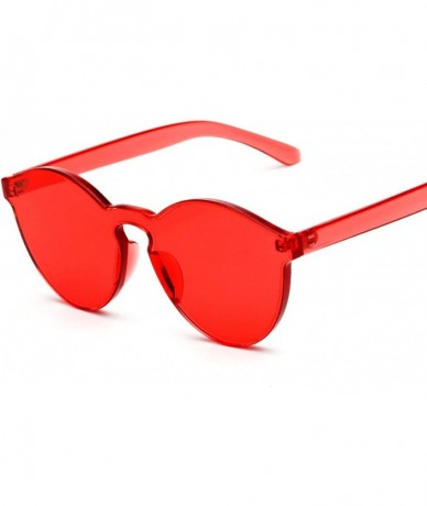 Cat Eye 2019 Women Sunglasses Cat Eye Brand Designer glasses Integrated Eyewear Female summer - Green - CF18W5EM8SK $12.09