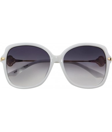 Oversized Oversized Polarized Women's Sunglasses UV400 Protection 505 - White - CE12FODNBB9 $55.62