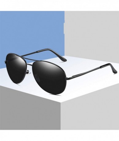 Sport New Pilot Polarized Men's Sunglasses Fashion Ladies Glasses UV400 Oval Metal Frame Brand Sports Driving - C5 - CJ197Y6Y...