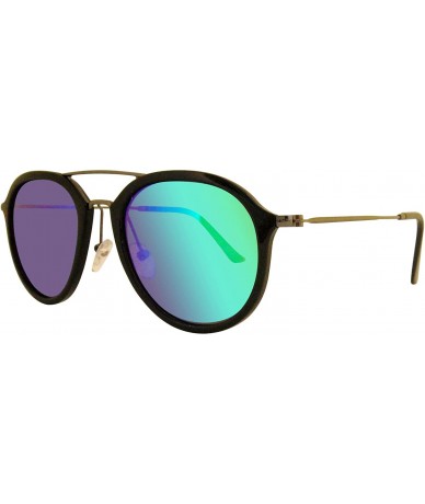 Oval very light Polarized aviator sunglasses for man and women - Green - CM18YO88WN8 $14.91
