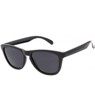 Goggle Mens Womens Retro PolarizedSunglasses Classic Sports Sunglasses UV400 - Black-grey - CD18RT2ZYRL $17.03