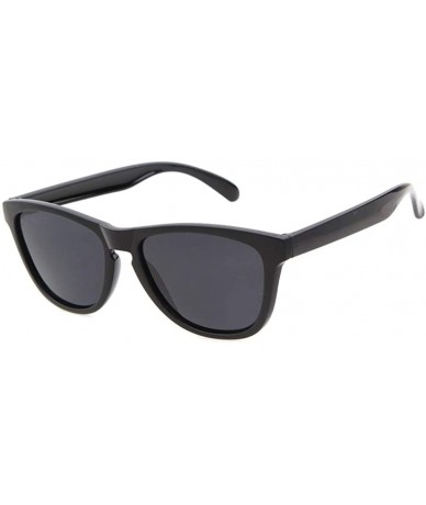 Goggle Mens Womens Retro PolarizedSunglasses Classic Sports Sunglasses UV400 - Black-grey - CD18RT2ZYRL $10.35