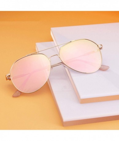 Sport Design Pilot Sunglasses Women Men Driving Alloy Frame UV400 Mirror Sun Glasses's Fashion - Black - CW197A20XRK $29.16