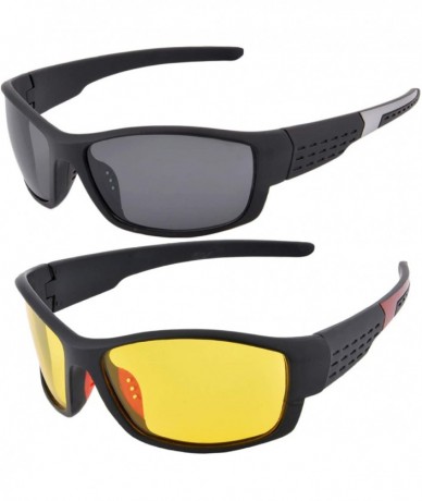 Sport Men Sports Polarized Sunglasses Driving Fishing Blue Ray Night Vision Eyeglasses two piece - SH202 - CW1939W2N4I $11.48
