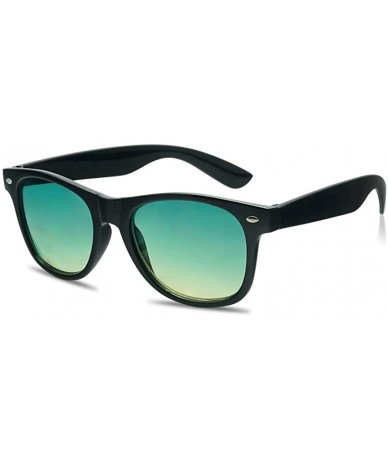 Goggle Colorful Classic 80's Vintage Colored Pantone & Mirrored Lens Sunglasses - Black - C2187KKHOIS $19.84