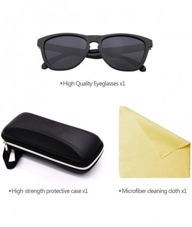 Goggle Mens Womens Retro PolarizedSunglasses Classic Sports Sunglasses UV400 - Black-grey - CD18RT2ZYRL $18.18