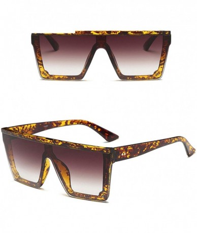 Oval Oversized Women Sunglasses Men Big Frame Rectangle Flat Sun Glasses Vintage Shades Classic Eyewear UV400 - CU197A2DM48 $...