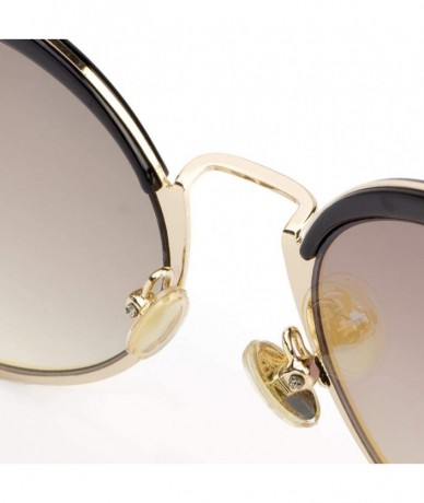 Aviator Big box cat eye sunglasses - 2019 new sunglasses fashion sunglasses - E - CQ18S9LZ4UQ $34.47