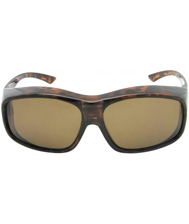 Goggle Largest Polarized Fit Over Sunglasses F19 - Tortoise Frame-brown Lens - CB186G2SSEO $34.51