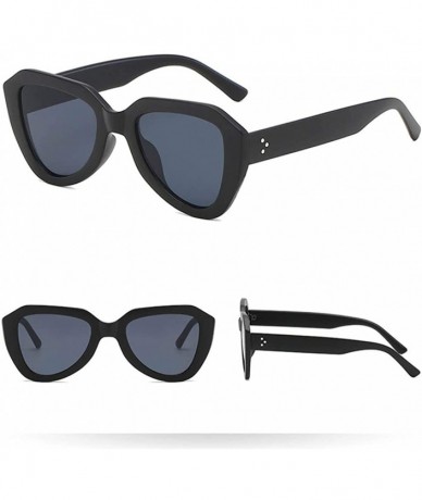 Oversized Classic Retro Stylish SunGlasses Man Women Irregular Shape Polarized Sunglasses - Black - CA18RHHH69Y $17.92