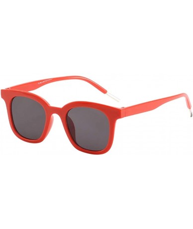 Oversized Sunglasses Unisex Classic Polarized Mirrored Lens Oversized Glasses Rapper Eyewear Night Vision by 2DXuixsh - Red -...