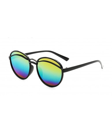 Sport Classic style Round Sunglasses for Men or Women Plate Resin UV 400 Protection Sunglasses - Colorful - CD18SZUGE38 $17.76