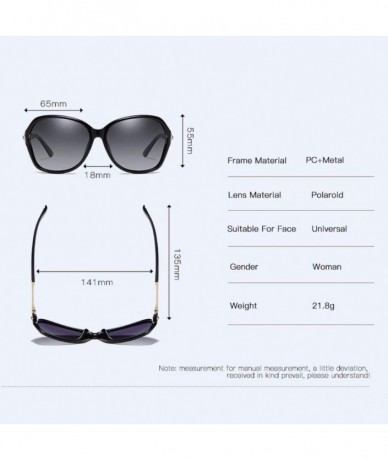 Aviator Sunglasses Women's Polarized Sunglasses Classic Large Frame Sunglasses Driving Glasses - A - C718QQGDQWO $36.11
