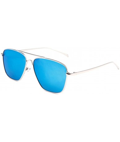 Rectangular Men's new sunglasses - Gold Frame Green - CF199CLRTZN $13.05