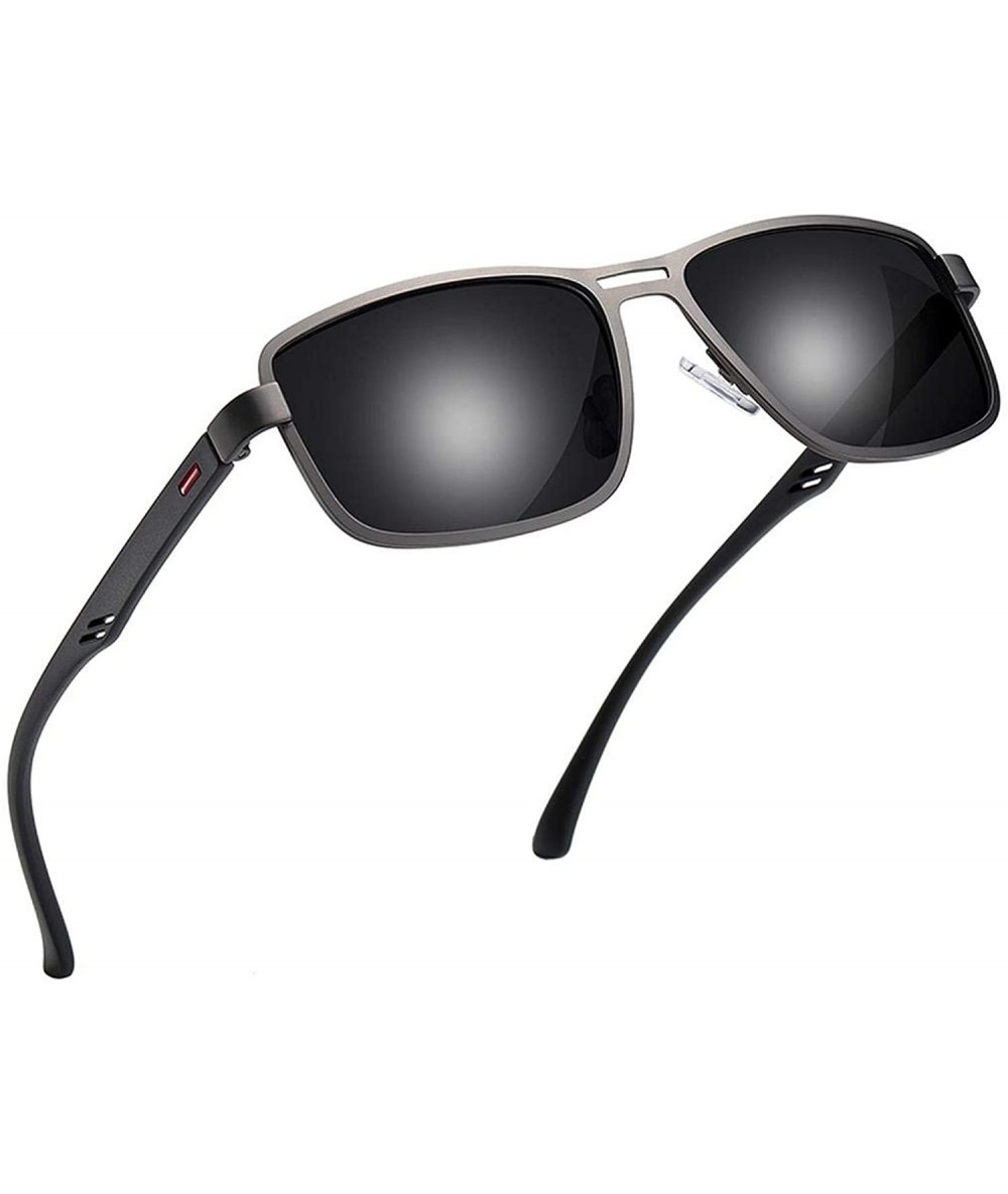 Goggle Fashion Sunglasses Men Polarized Square Metal Frame Sun Glasses Driving Fishing Eyewear Zonnebril Heren - C91985GG6E3 ...