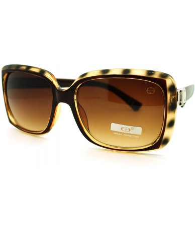 Square Women's Square Frame Designer Fashion Sunglasses - Black - CO11LJ8JTEH $11.84
