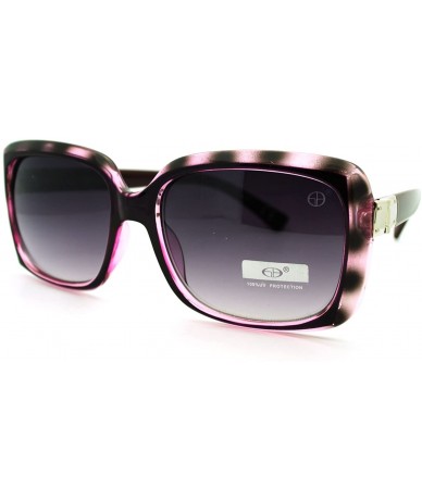 Square Women's Square Frame Designer Fashion Sunglasses - Black - CO11LJ8JTEH $11.84